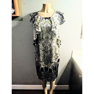 ECCOCI size 12 100% silk dress